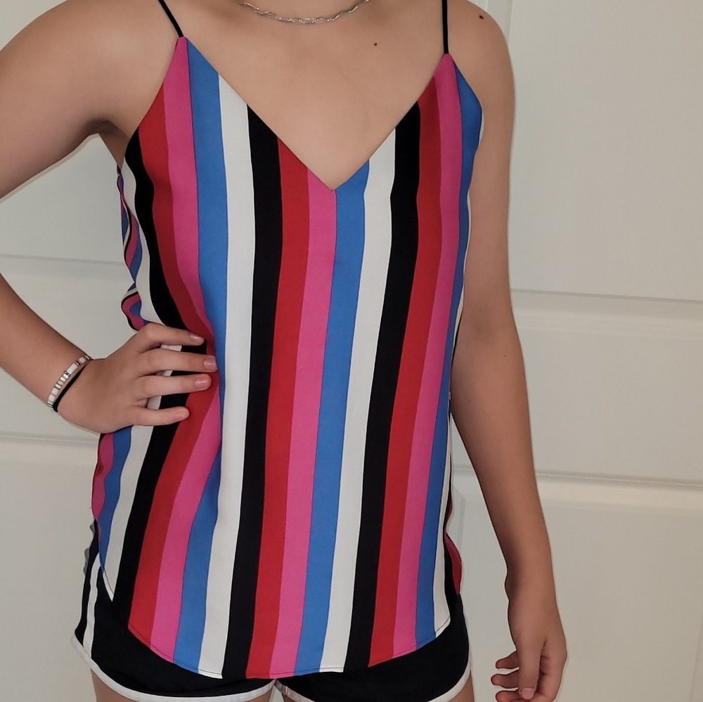 Express stripped tank top